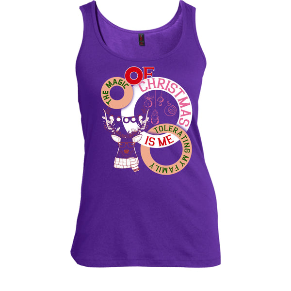 The Magic Of Christmas Is Me T Shirt, Tolerating My Family T Shirt, Cool T Shirt