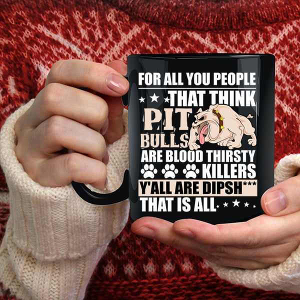 Cute Pitbulls Coffee Mug, Lovely Pit Bull Lovers Coffee Cup