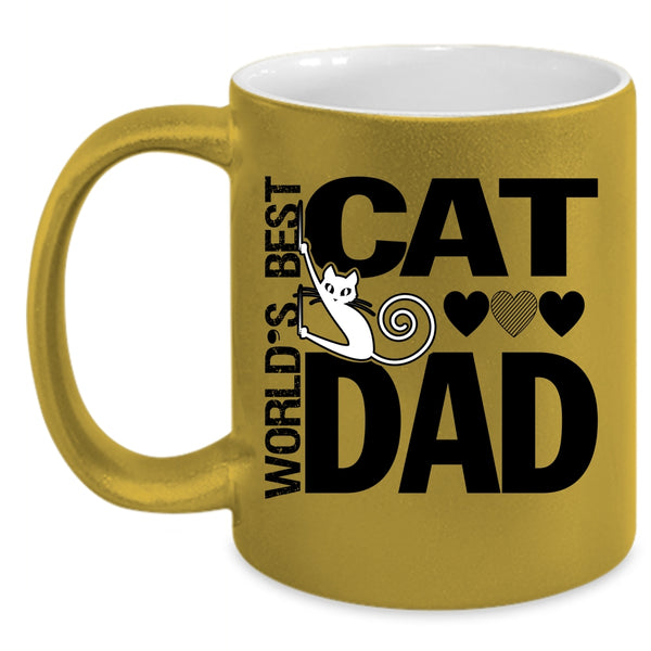 World's Best Cat Dad Mug, I Love My Cats Dad Cup