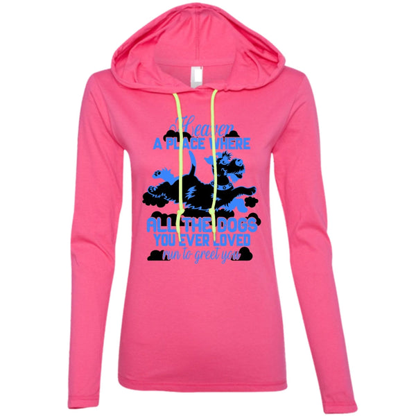 Heaven A Place Where All The Dogs T Shirt, I Love My Dog T Shirt, Awesome T-Shirts