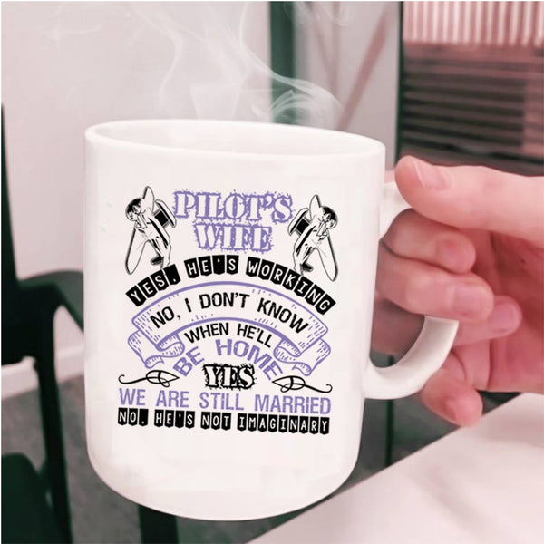 Cool Gift For Pilot's Wife Coffee Mug, Pilot's Wife Cup