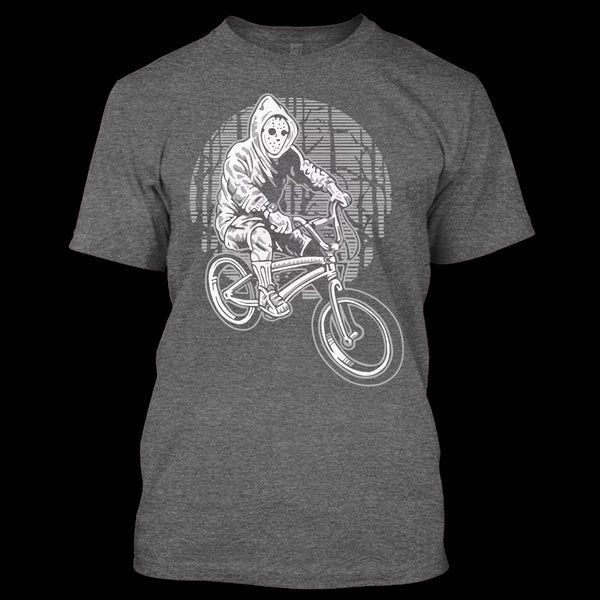 A black t-shirt with the shopify logo