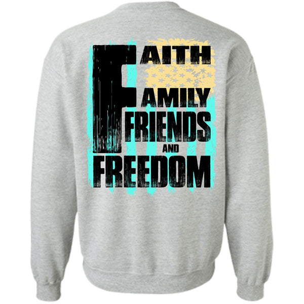 I Love Veteran T Shirt, Faith Family Friends And Freedom Sweatshirt