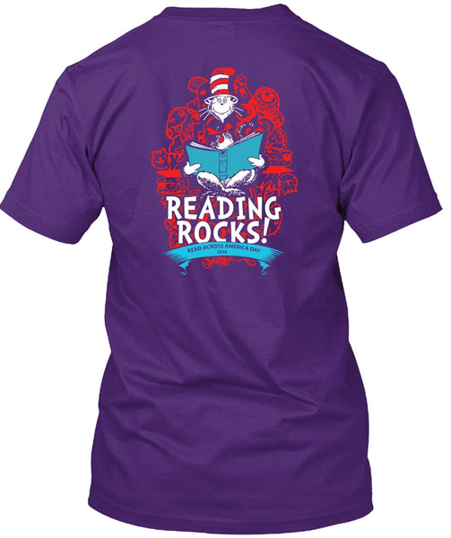 Dr. Seuss T Shirt, Reading Rocks T Shirt, The Cat in the Hat T Shirt, I Love Reading T Shirt