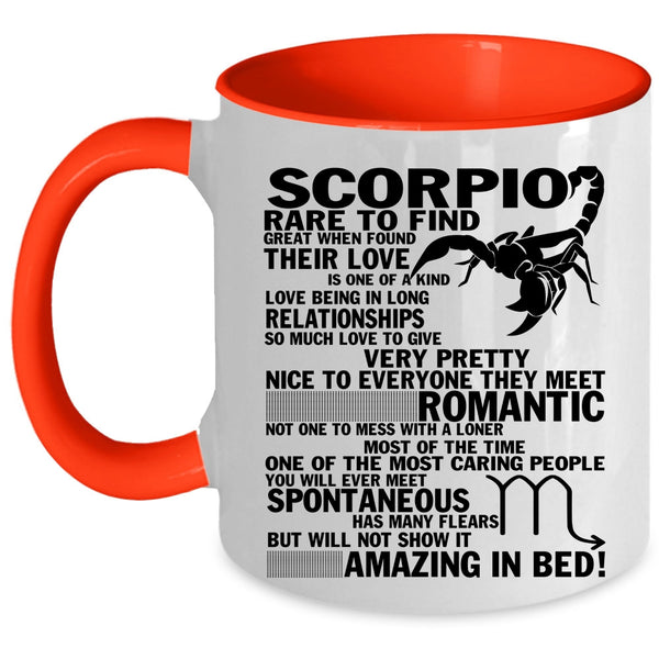 Cool Gift For Scorpio Coffee Mug, Scorpio Rare To Find Accent Mug