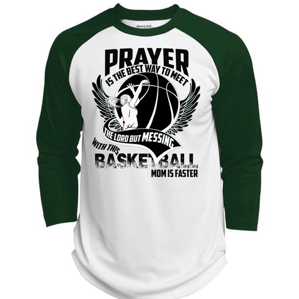 Basketball Mom Is Faster T Shirt, I Love Basketball T Shirt, Awesome T-Shirts  (Polyester Game Baseball Jersey)