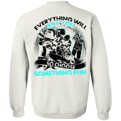 A black t-shirt with the shopify logo