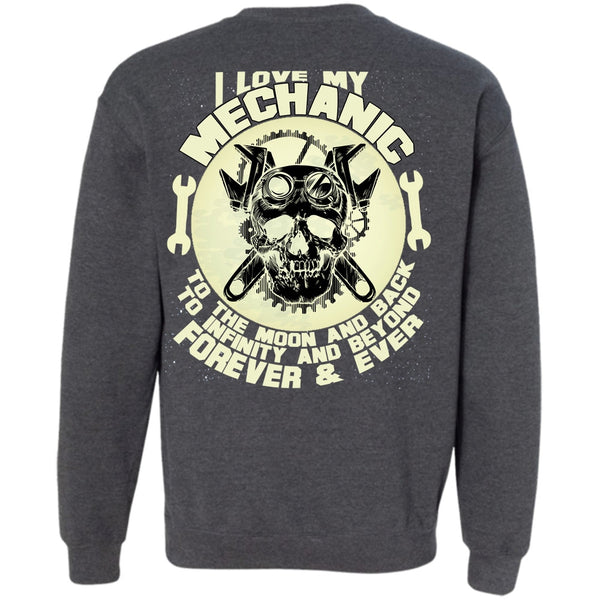 Being A Mechanic T Shirt, Moon And Back Sweatshirt
