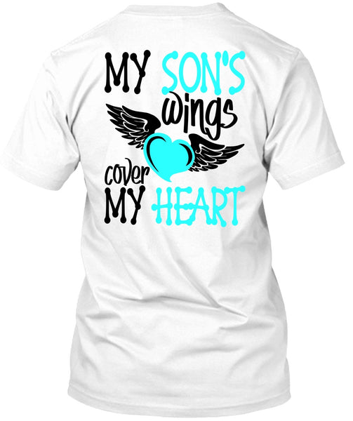 A black t-shirt with the shopify logo