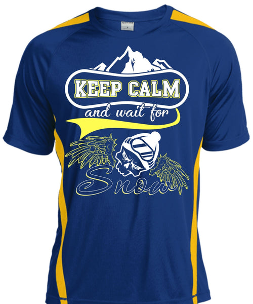 Keep Calm And Wait For Snow T Shirt, Being A Skier T Shirt, Cool Shirt