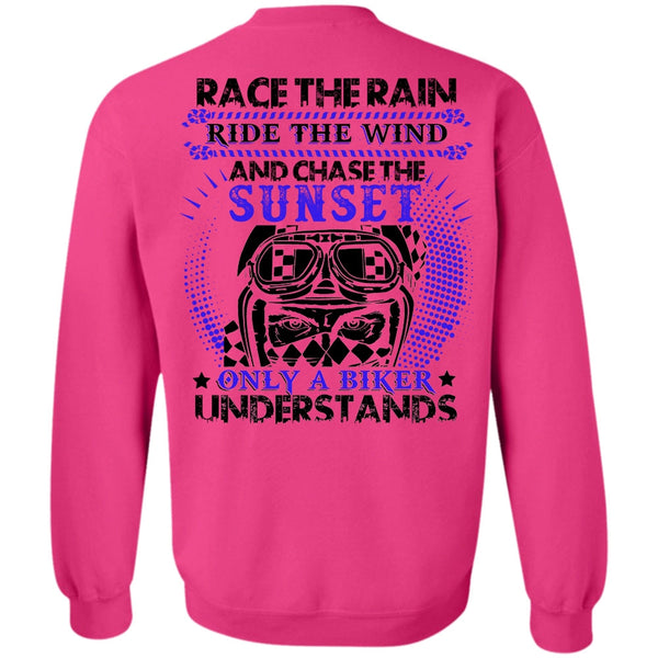 I Love Biker T Shirt, Race The Rain Sweatshirt