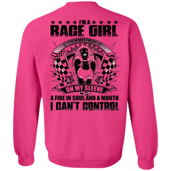 I Love Biker T Shirt, I'm A Race Girl Sweatshirt