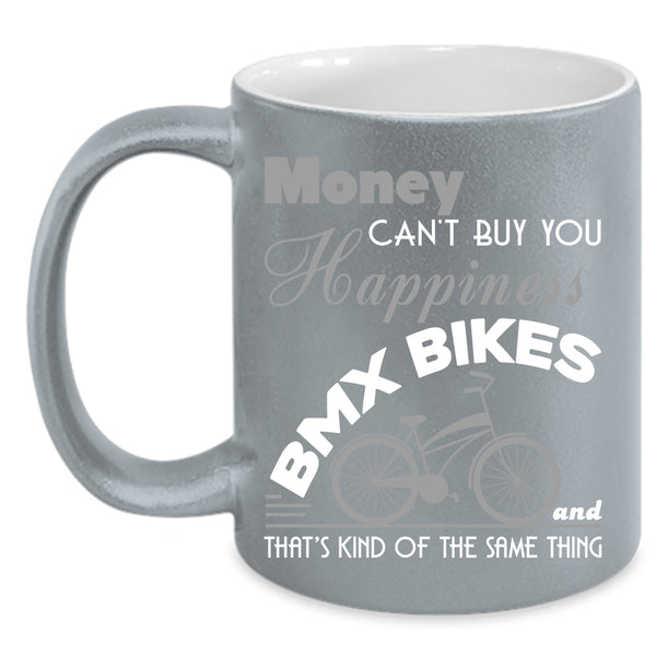 BMX Bikes Make Me Happy Coffee Mug, Cool Bikers Coffee Cup