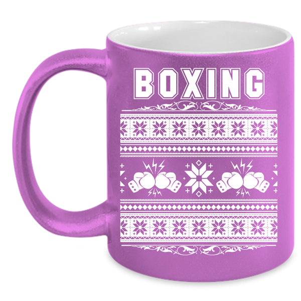 Boxing Coffee Mug, Funny Christmas Coffee Cup