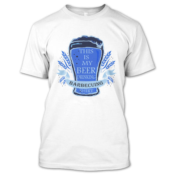 A black t-shirt with the shopify logo