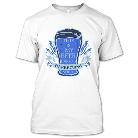 A black t-shirt with the shopify logo