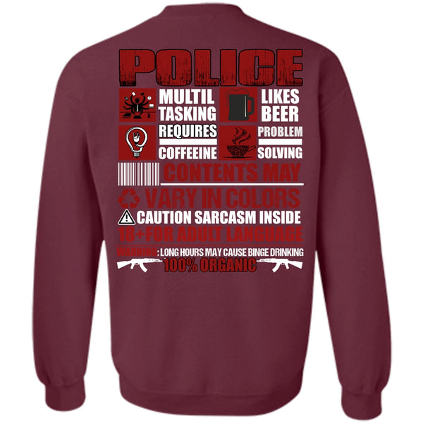 Likes Beer T Shirt, I Love Police Sweatshirt