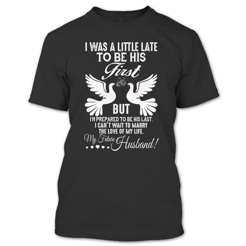 A black t-shirt with the shopify logo