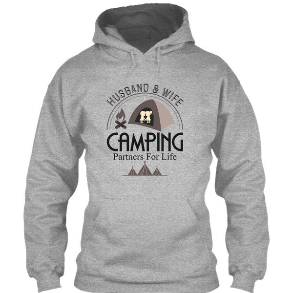 Husband & Wife T Shirt, Coolest Camping Couple T Shirt