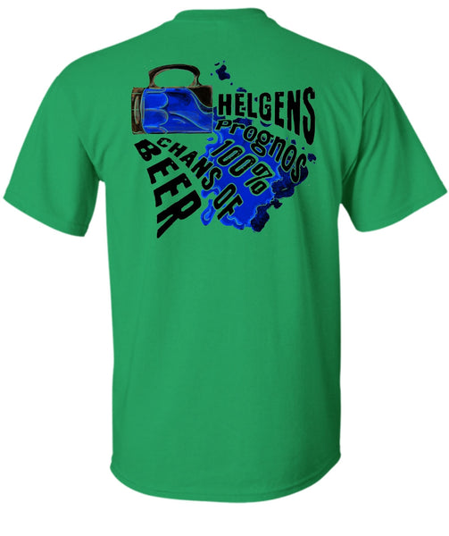 Helgens Prognos 100% Chans Of Beer T Shirt, I Love Beer T Shirt