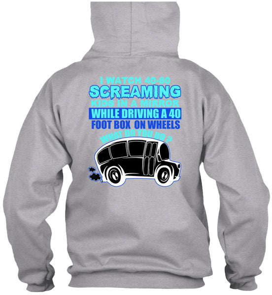I Watch 40-60 Screaming Kids T Shirt, I Love Bus T Shirt