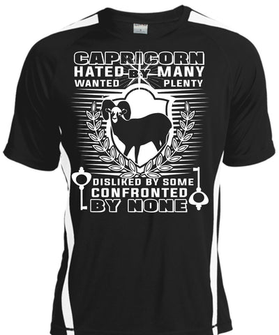 A black t-shirt with the shopify logo