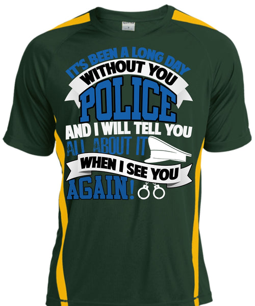 Long Day Without You Police T Shirt, Being A Police T Shirt, Cool Shirt