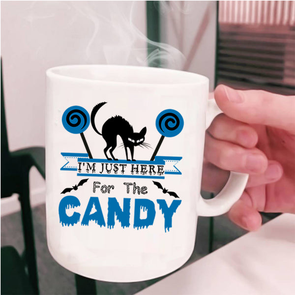 Cute Cats Coffee Mug, I'm Just Here For The Candy Cup