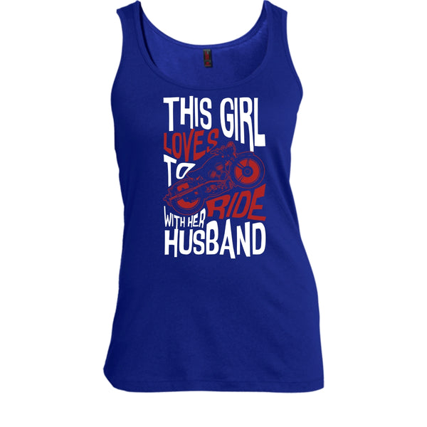This Girl Loves To Ride With Her Husaband T Shirt, Rider T Shirt, Cool T Shirt