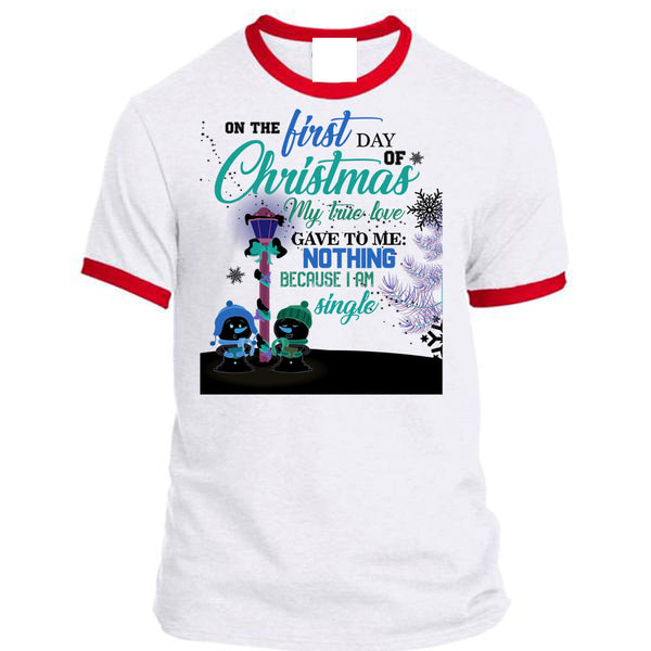 On The First Day Of Christmas T Shirt, This Girl Loves Christmas T Shirt, Awesome T-Shirts