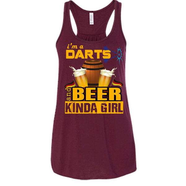 I'm A Darts T Shirt, Beer Kinda Girl Tank Top