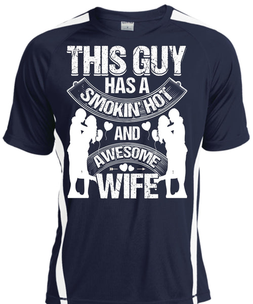 Smoking Hot And Awesome Wife T Shirt, My Family WarmBeing A Husband T Shirt, Cool Shirt