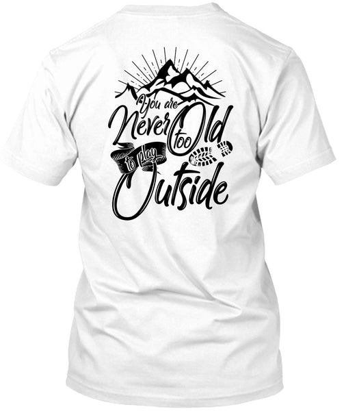 A black t-shirt with the shopify logo