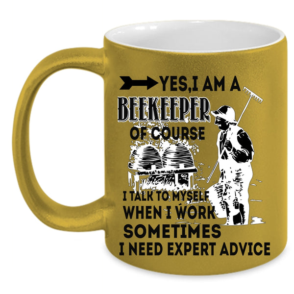Cool Gift For Beekeeper Coffee Mug, I Am A Beekeeper Accent Mug