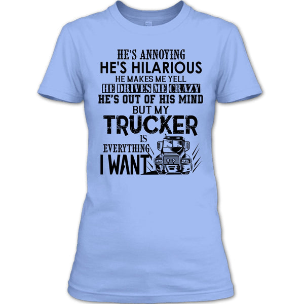My Trucker Is Everything T Shirt, Coolest Trucker T Shirt
