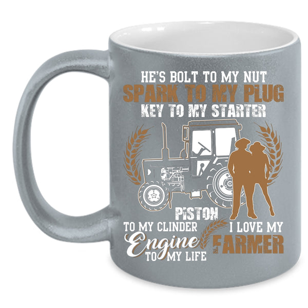 I Love My Farmer Coffee Mug, Cool Just Married Coffee Cup