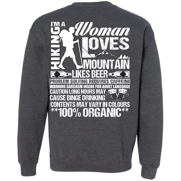 Woman Loves Mountain T Shirt, I Love Hiking Sweatshirt
