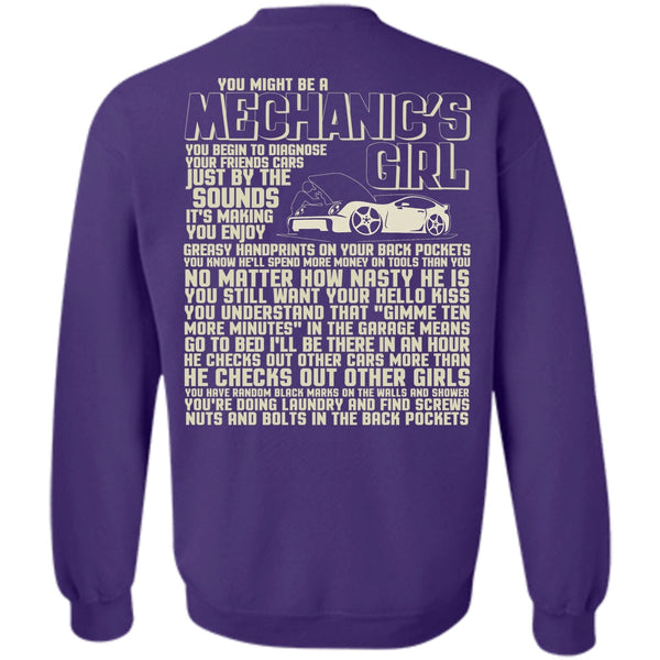 He Checks Out Other Girls T Shirt, I Love Mechanic Sweatshirt