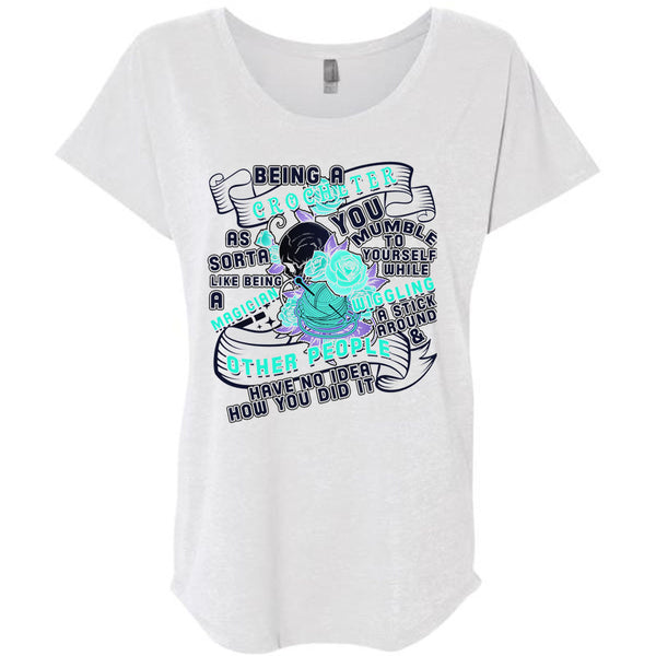 Being A Crocheter As Sorta Like Being A Magician T Shirt, Being A Crocheter T Shirt, Awesome T-Shirts