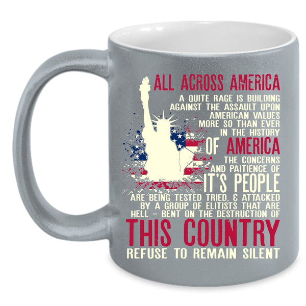 All Across America Coffee Mug, Cool Gift For Veterans Coffee Cup