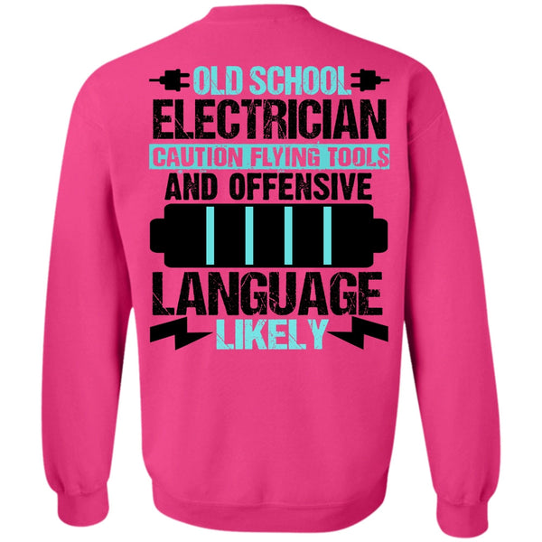 I Love Electrician T Shirt, Old School Electrician Sweatshirt