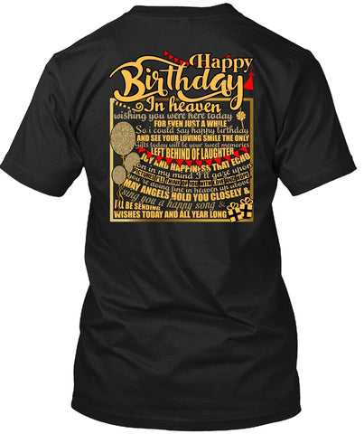 A black t-shirt with the shopify logo