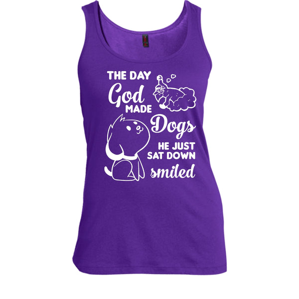 The Day God Made Dogs Shirt, He Just Sat Down Smiled Shirt