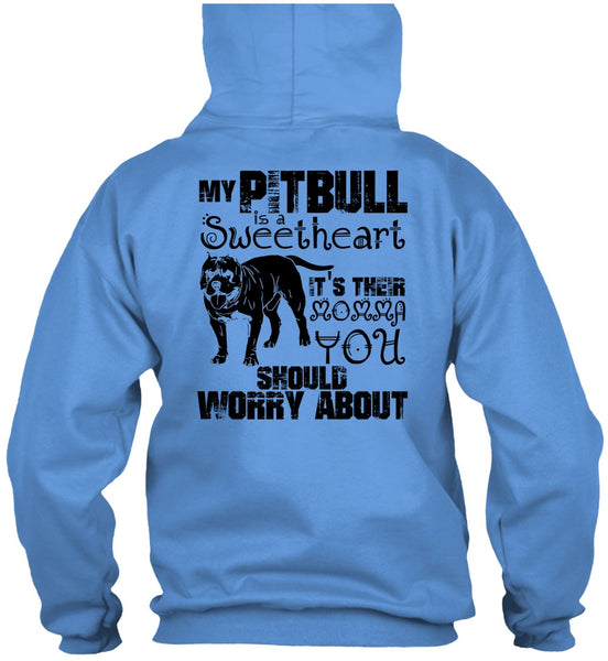 My Pit Bull Is Sweetheart T Shirt, I Love Pit Bull T Shirt