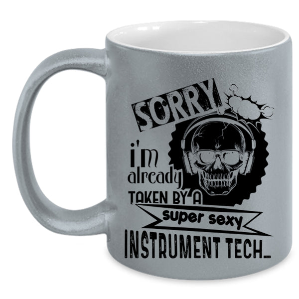 Cool Just Married Coffee Mug, I'm Already Taken By An Instrument Tech Accent Mug