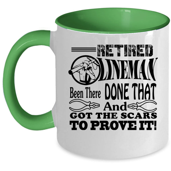 Gift For Retired Lineman Coffee Mug, Retired Lineman Accent Mug