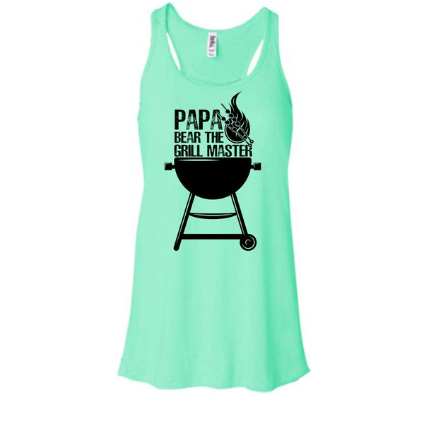 Papa Bear The Grill Master T Shirt, Gift For Papa Tank Top