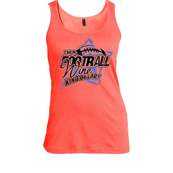 I'm A Football T Shirt, Coolest Football Lady Tank Top