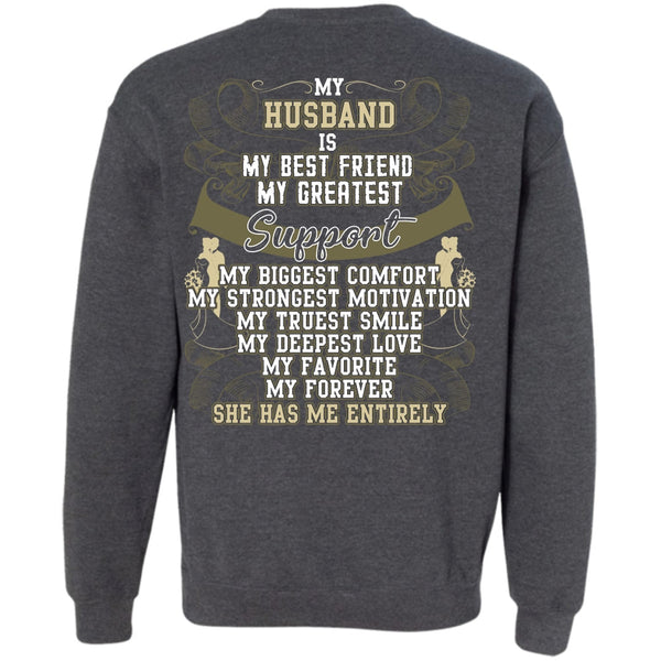 My Truest Smile T Shirt, I Love Husband Sweatshirt