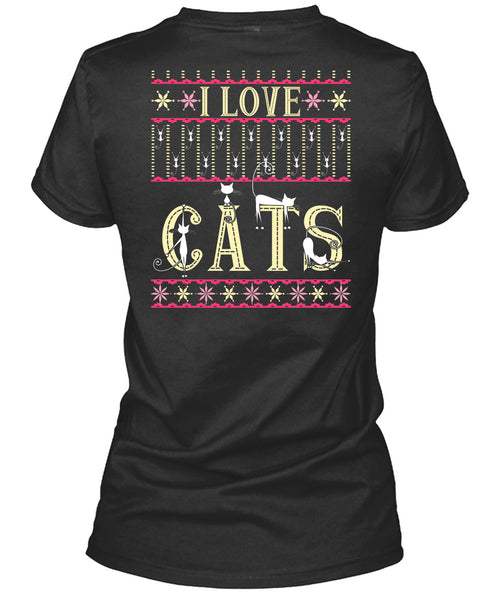 I Love Cats T Shirt, This Girl Loves Christmas T Shirt